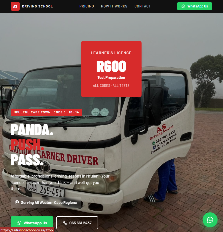 AS Driving School project